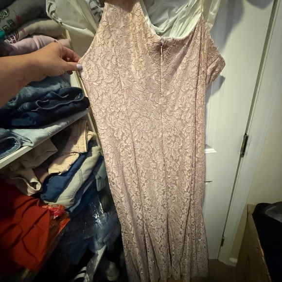 Size 20 Vintage Rose one shoulder dress - Picture 2 of 3